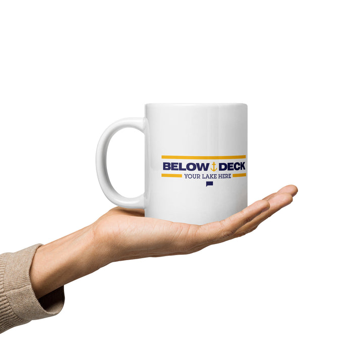 Below Deck Mug Personalized Lake