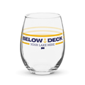 Below Deck Wine Glass Personalized Lake