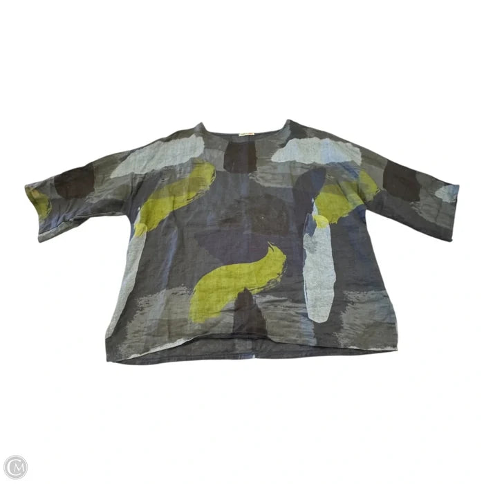 Blouse 3/4 Sleeve By Clothes Mentor In Multi-colored, Size: Xl