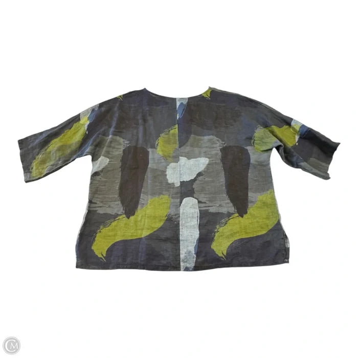 Blouse 3/4 Sleeve By Clothes Mentor In Multi-colored, Size: Xl