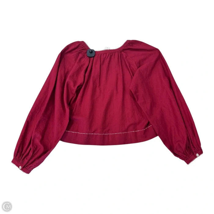 Blouse 3/4 Sleeve By Loft In Purple, Size: S