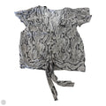 Blouse Short Sleeve By Express In Snakeskin Print, Size: M
