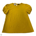 Blouse Short Sleeve By J. Crew In Yellow, Size: L