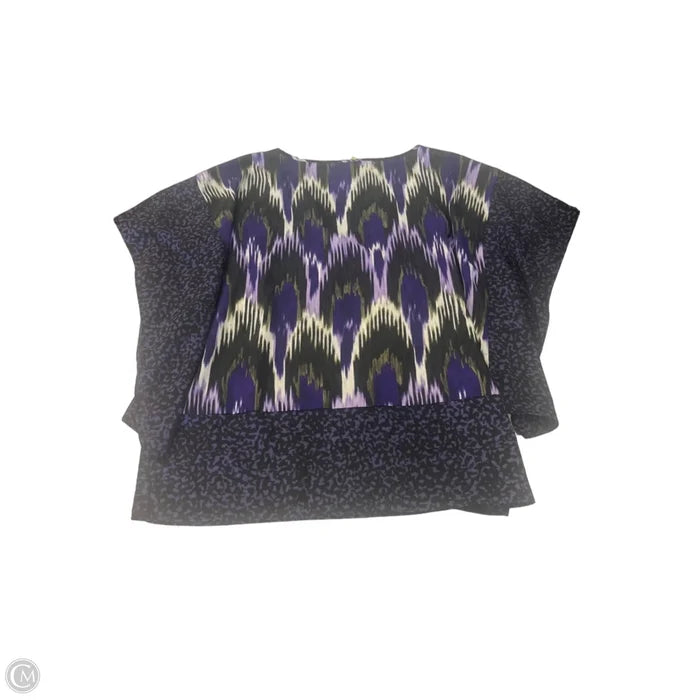Blouse Short Sleeve By Michael By Michael Kors In Multi-colored, Size: S