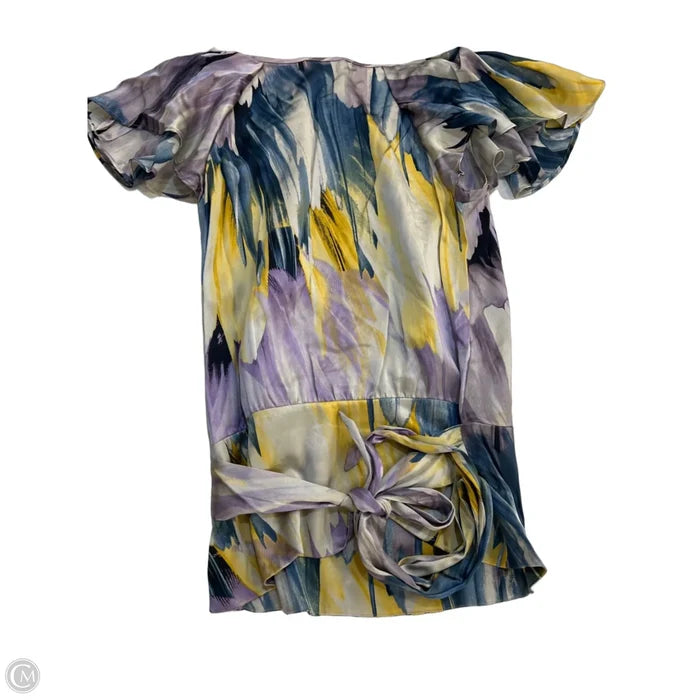 Blouse Short Sleeve By Ted Baker In Multi-colored, Size: Xs