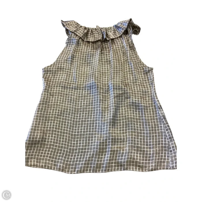 Blouse Sleeveless By Banana Republic In Tan, Size: M