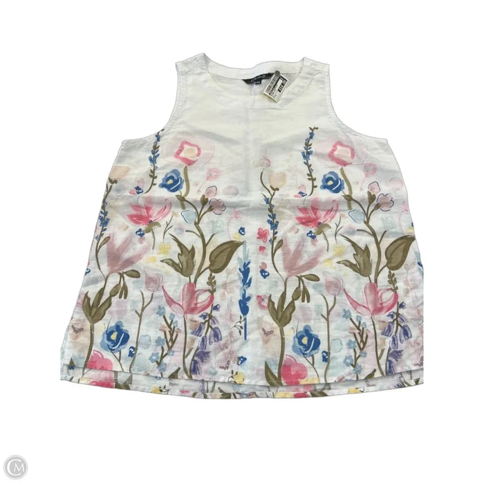 Blouse Sleeveless By Charlie B In Floral Print, Size: M