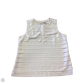 Blouse Sleeveless By Chicos In White, Size: L