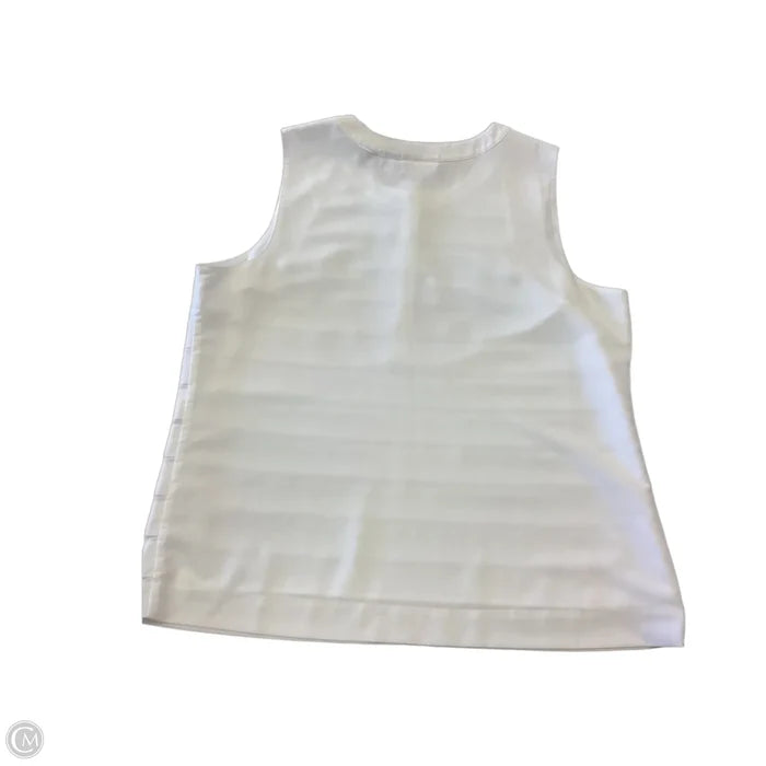 Blouse Sleeveless By Chicos In White, Size: L