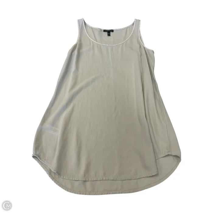 Blouse Sleeveless By Eileen Fisher In Cream, Size: Xs