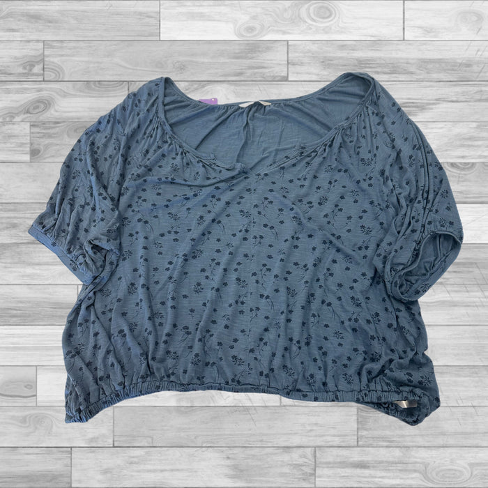 Blue Top Short Sleeve Lucky Brand, Size Xl