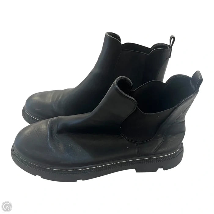 Boots Ankle Flats By Forever In Black, Size: 8