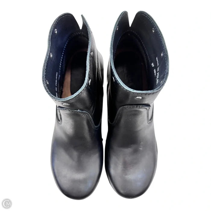 Boots Ankle Heels By Sanita In Black, Size: 6.5