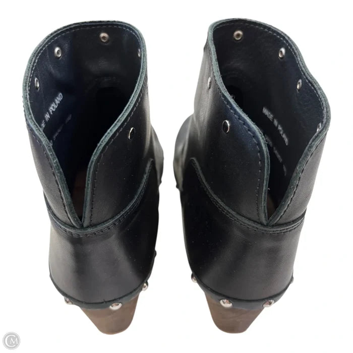 Boots Ankle Heels By Sanita In Black, Size: 6.5