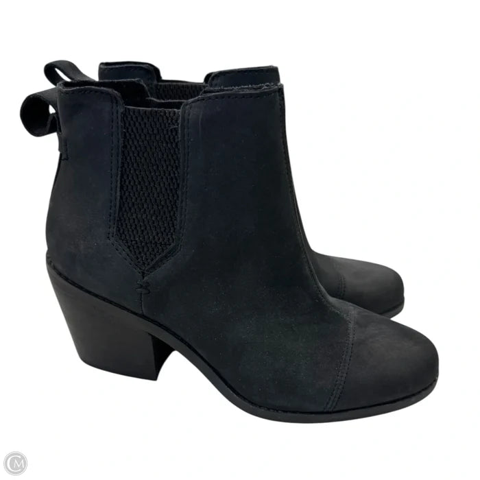 Boots Ankle Heels By Toms In Black, Size: 6