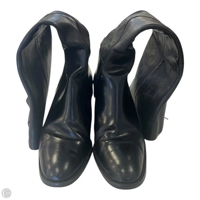 Boots Leather By Etienne Aigner In Black, Size: 8.5