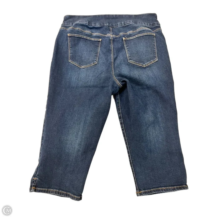 Capris By Chicos In Blue Denim, Size: 10
