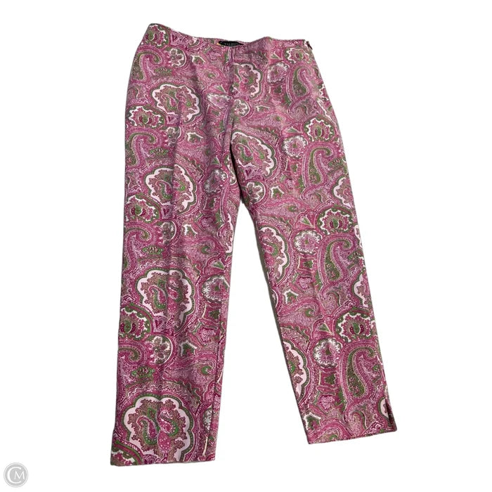 Capris By Talbots In Green & Pink, Size: 6