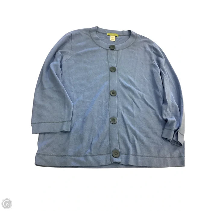 Cardigan By Clothes Mentor In Blue, Size: 1x