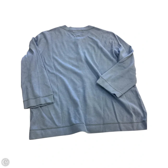 Cardigan By Clothes Mentor In Blue, Size: 1x