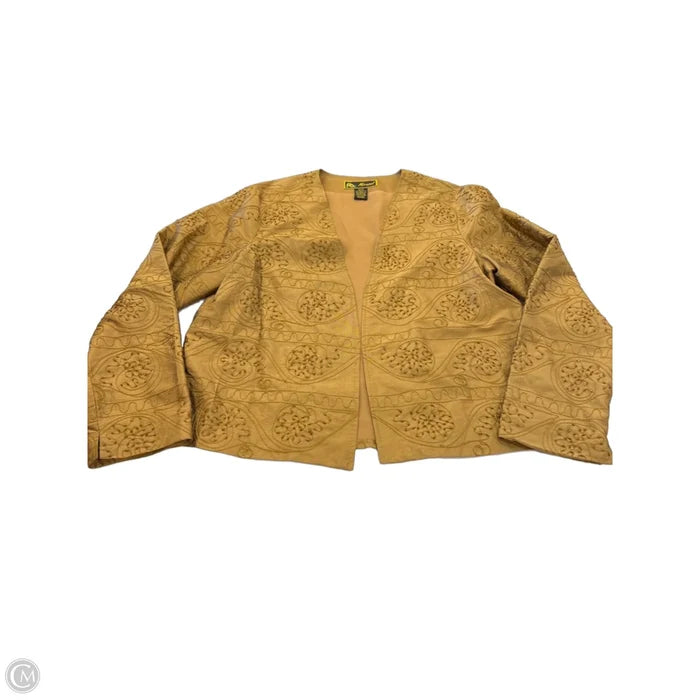 Cardigan By Clothes Mentor In Gold, Size: M