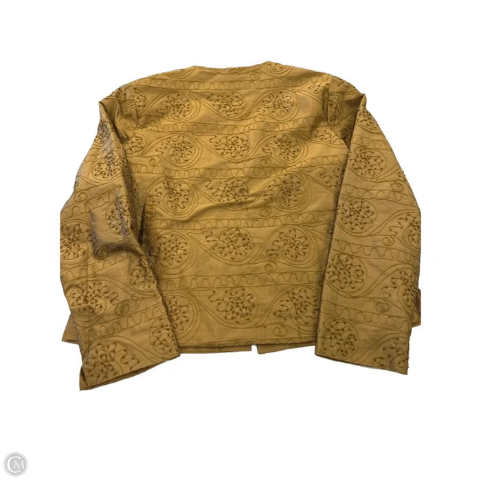 Cardigan By Clothes Mentor In Gold, Size: M