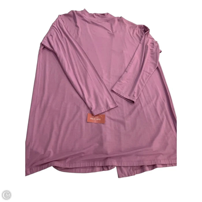 Cardigan By Clothes Mentor In Purple, Size: L