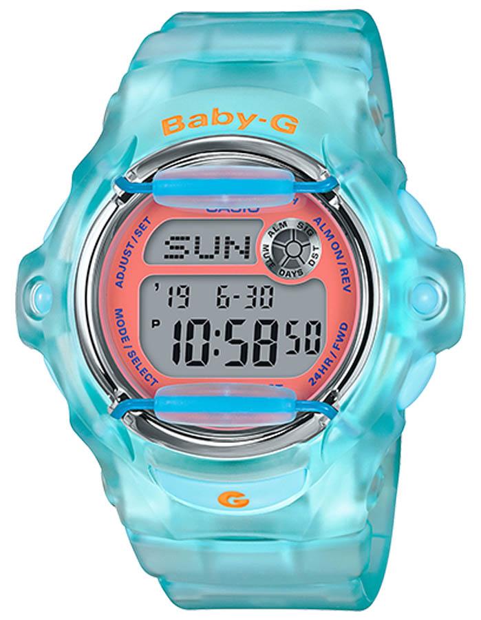 Casio Baby-G "Neo Retro" Series - Translucent Turquoise -Digital -200M - BG169R-2C