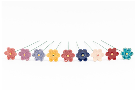 Ceramic Violet Flower