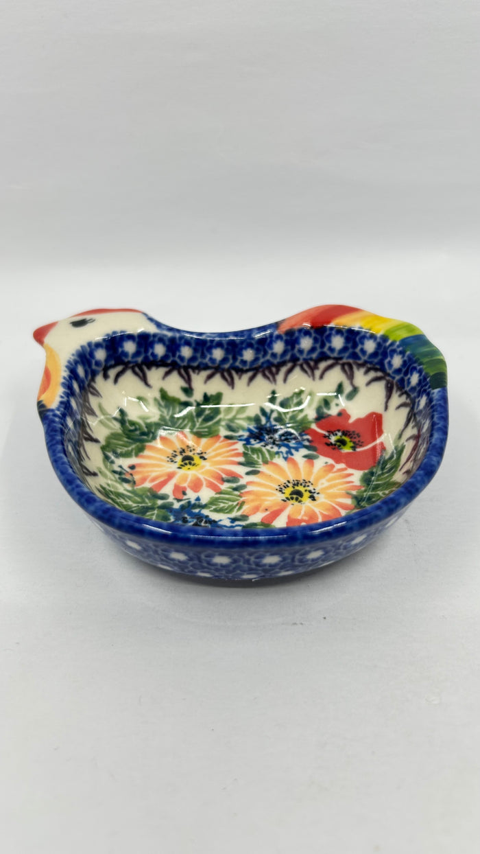 Chicken Bowl - Peach Floral - A1
