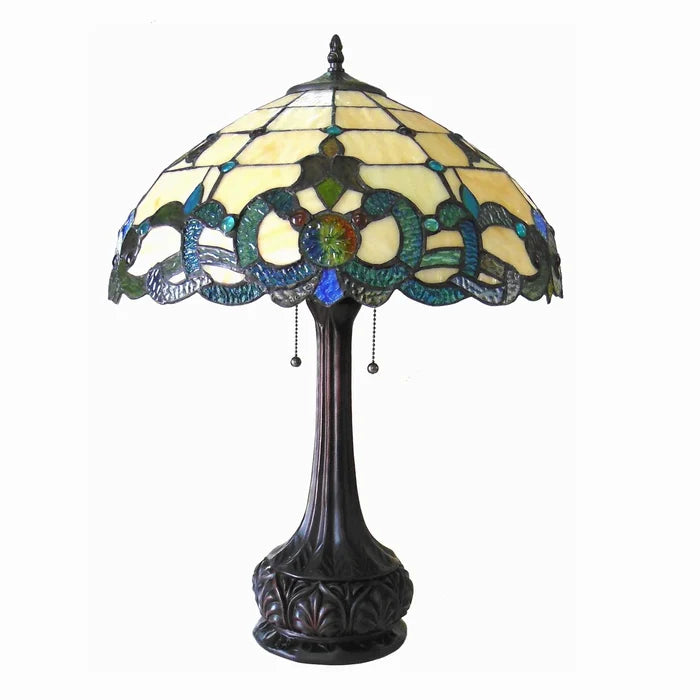 Chloe Doutzen Table Lamp - Stained Glass Doutzen Table Lamp Turned Off