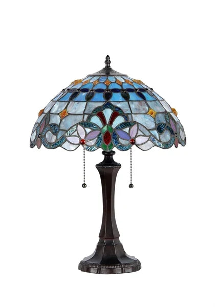 Chloe Grenville Table Lamp - Stained Glass Grenville Table Lamp Turned Off