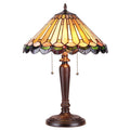 Chloe Inez Table lamp - Stained Glass Inez Table lamp Turned On