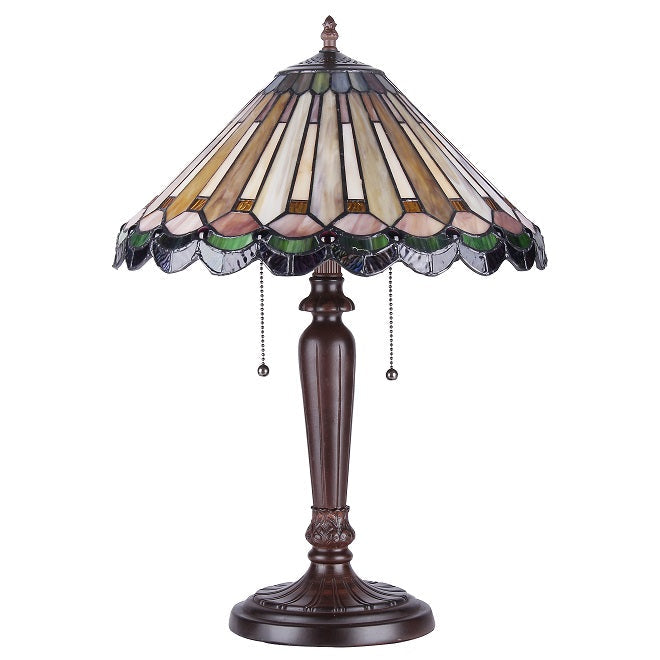 Chloe Inez Table lamp - Stained Glass Inez Table lamp Turned Off