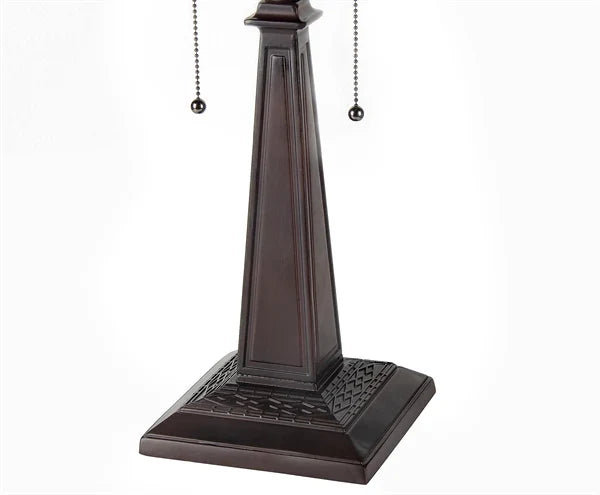 Chloe Kinsey Mission Style Table Lamp - Stained Glass Kinsey Mission Style Table Lamp Base Details