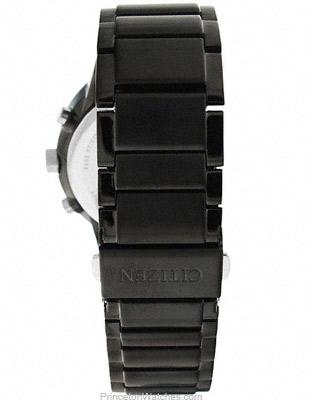 Citizen Eco-Drive Axiom Mens Chronograph - Black Dial, Case and Bracelet - Date - AT2245-57EB
