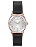 Citizen Eco-Drive Axiom Women's - Rose Gold-Tone - Diamonds - Leather Strap - EM0733-08A