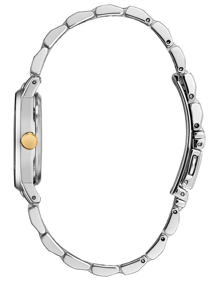 Citizen Eco-Drive Axiom Women's - Two-Tone -  Diamonds - MOP Dial - Bracelet - EM0734-56DB