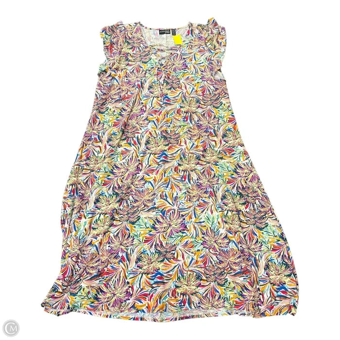 Dress Casual Maxi By Attitude In Multi-colored, Size: 2x