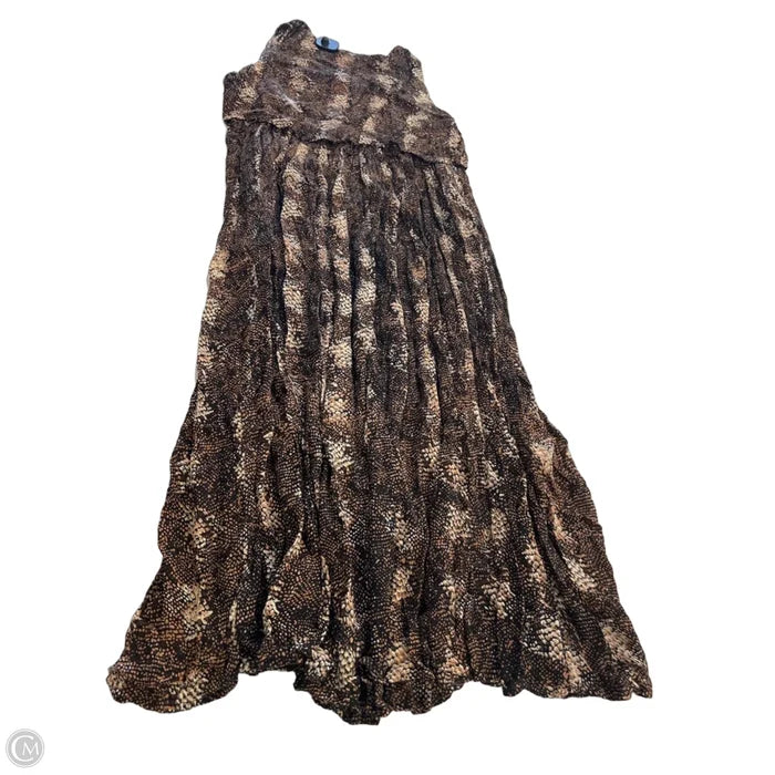 Dress Casual Maxi By Mph In Black & Brown, Size: 1x
