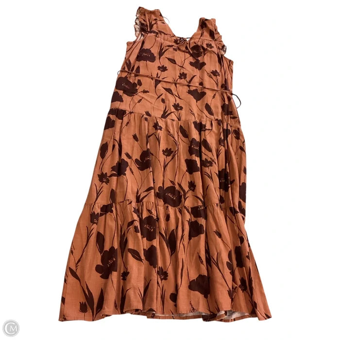 Dress Casual Maxi By Simply Vera In Orange, Size: L