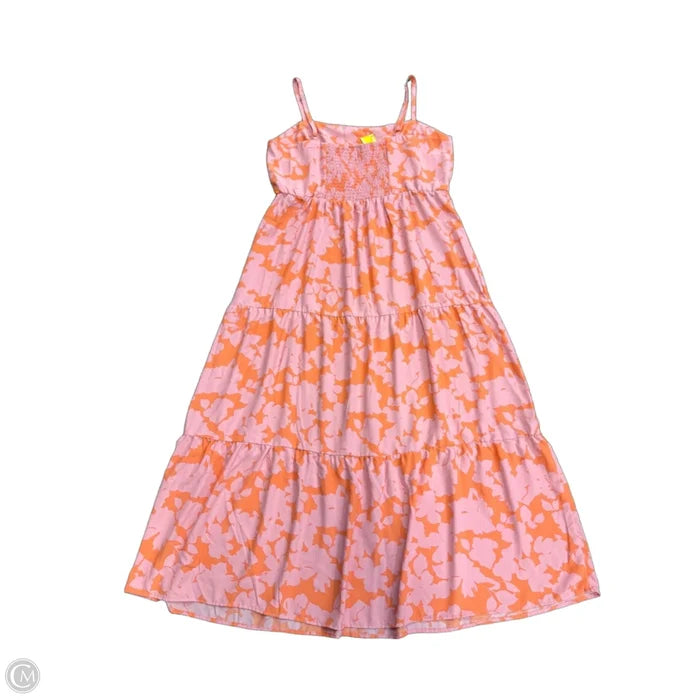 Dress Casual Maxi By Social Standard By Sanctuary In Orange & Pink, Size: Xxl