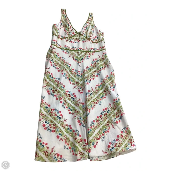 Dress Casual Midi By Liz Claiborne In Floral Print, Size: 14