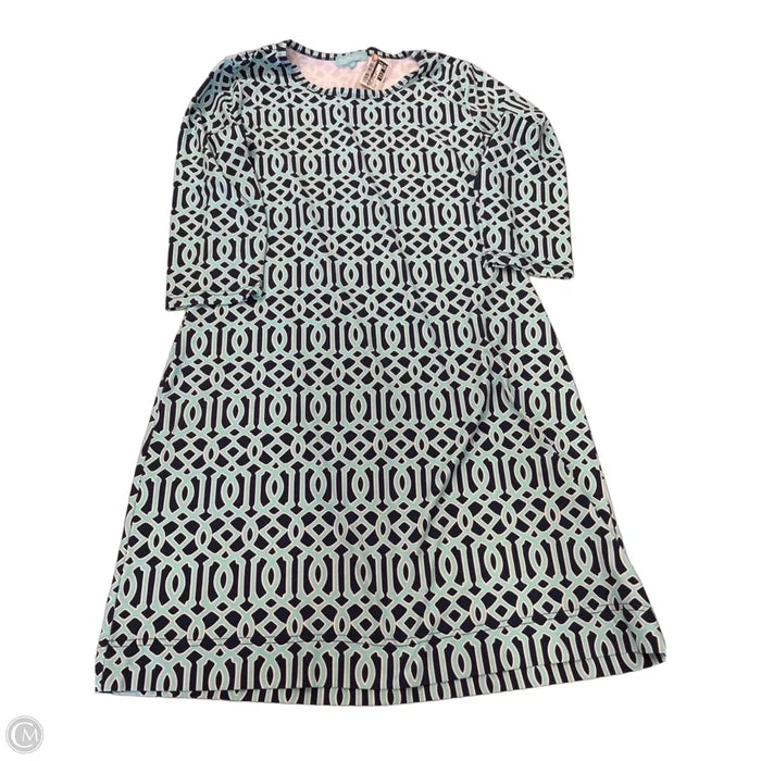 Dress Casual Short By Anthonys In Geometric Pattern, Size: M