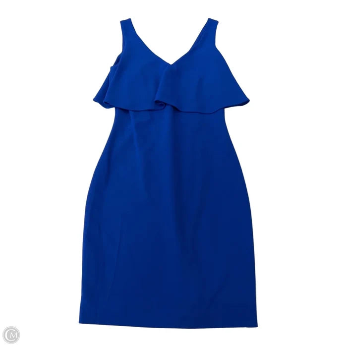 Dress Casual Short By Badgley Mischka In Blue, Size: 0