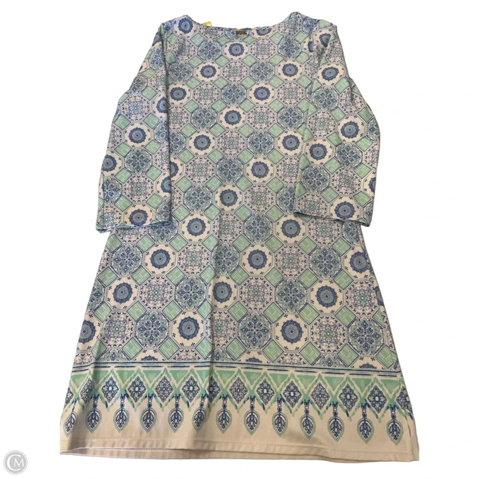 Dress Casual Short By Cabana Life In Blue & White, Size: S