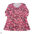 Dress Casual Short By Clothes Mentor In Black & Pink, Size: Xxl