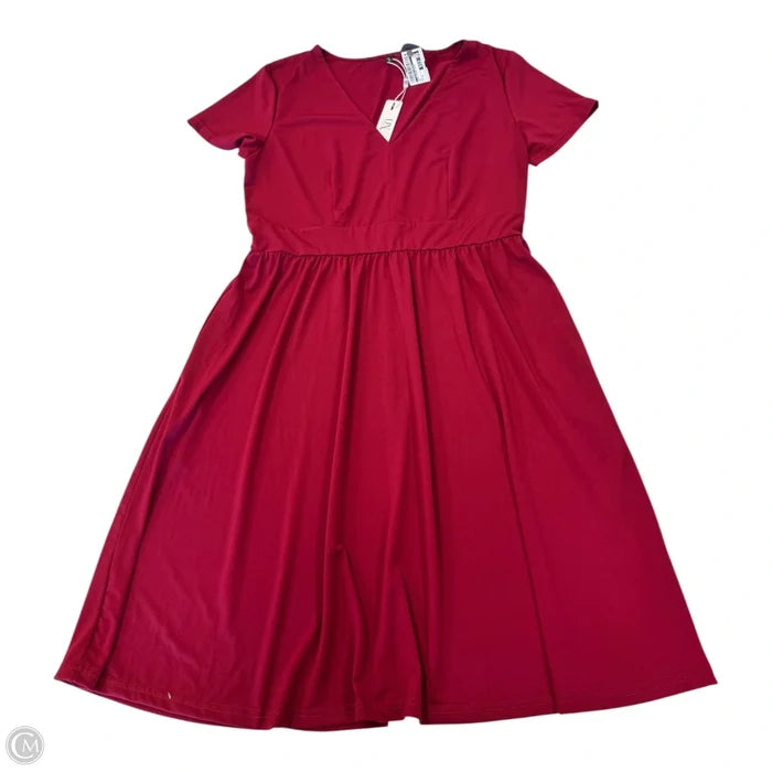 Dress Casual Short By Clothes Mentor In Red, Size: Xl