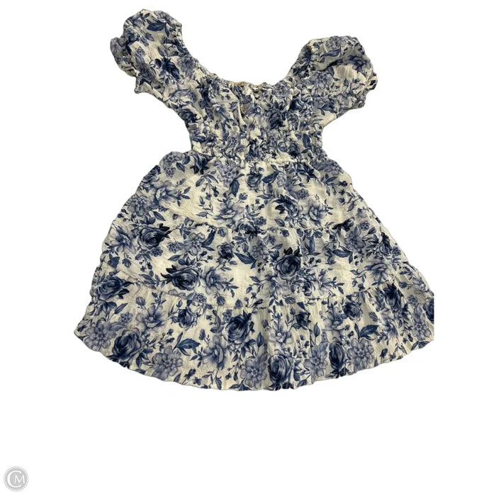 Dress Casual Short By Liberty Love In Blue & White, Size: M