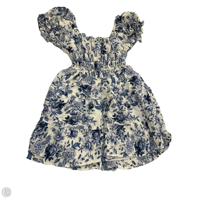 Dress Casual Short By Liberty Love In Blue & White, Size: M